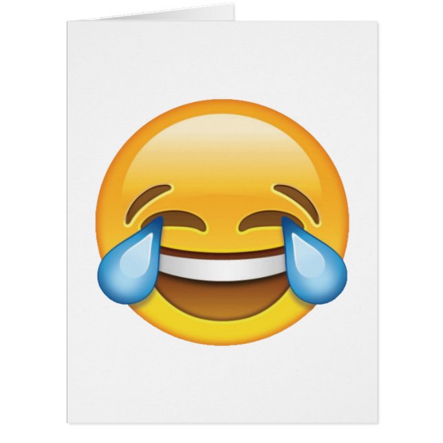 Laughing Crying Tears of Joy emoji (Front)