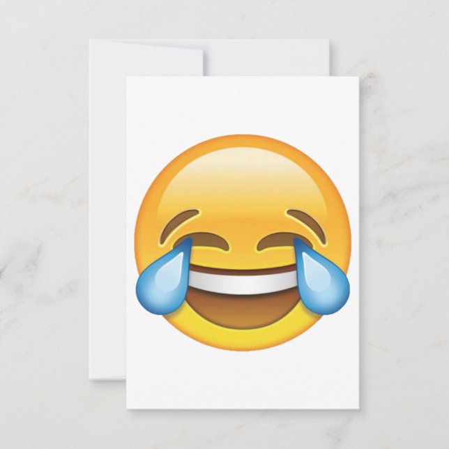 Laughing Crying Tears of Joy emoji (Front)