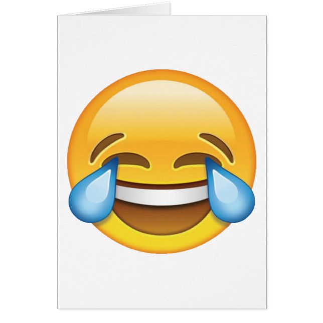 Laughing Crying Tears of Joy emoji (Front)