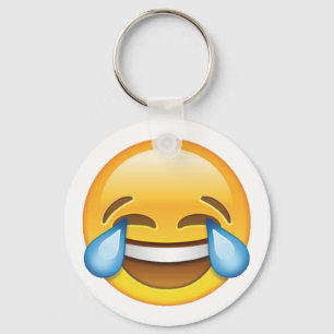 Laughing Crying Tears of Joy emoji Key Ring