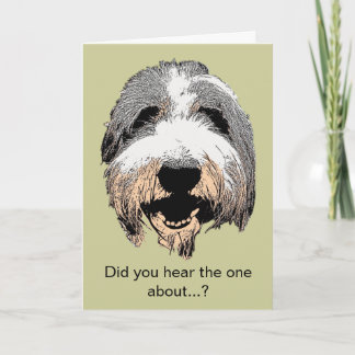 Laughing Dog Did You Hear Greeting Card