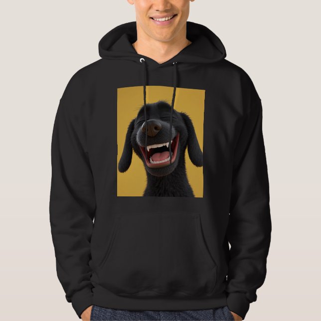 laughing dog hoodie (Front)