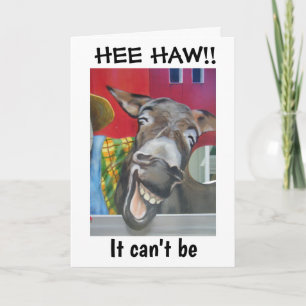 "LAUGHING DONKEY GREETING" FOR "21st BIRTHDAY" Card