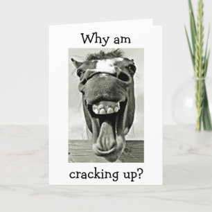 LAUGHING DONKEY IS SO GLAD IT IS "YOUR BIRTHDAY" CARD