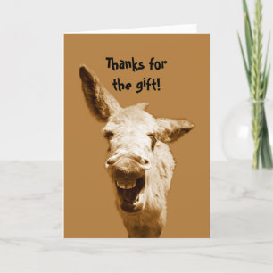 Laughing Donkey Thank You