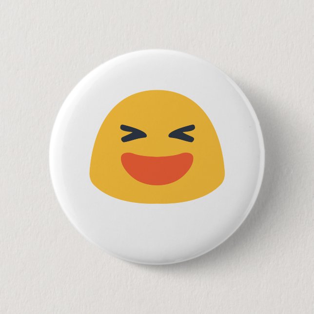 Laughing Emoji 6 Cm Round Badge (Front)