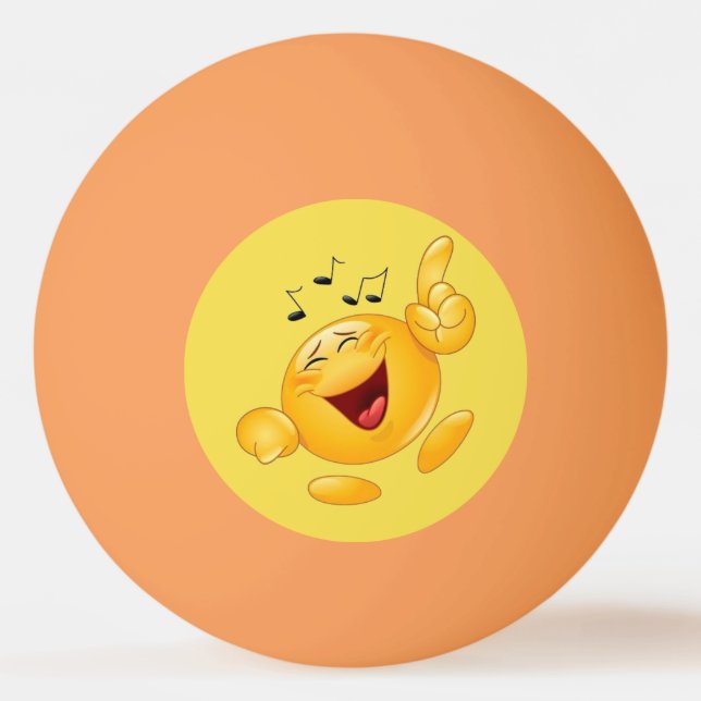 laughing emoji ping pong ball (Back)