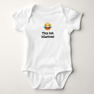 Laughing emoji Tiny but hilarious! Baby Bodysuit