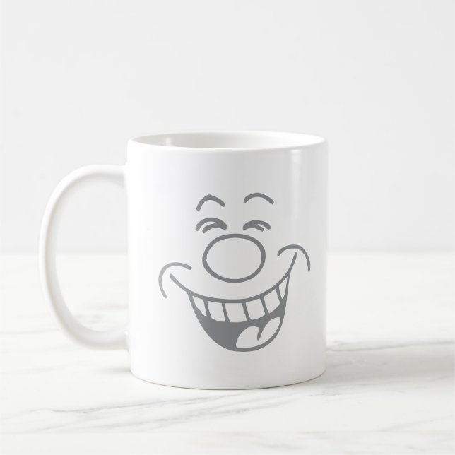 Laughing Face Emoji Coffee Mug (Left)