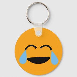 Laughing Face Funny Orange Emoticon Emojii Key Ring