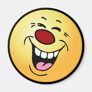 Laughing Face Grumpey Magnet