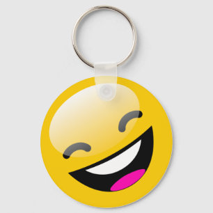 LAUGHING FACE KEY RING