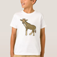 Laughing Giraffe Cute Hand-Drawn Cartoon Animal