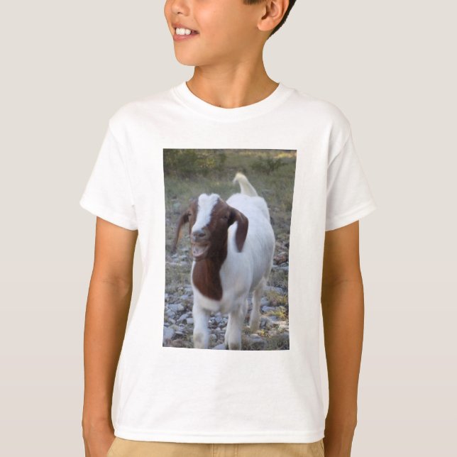 Laughing Goat Kid's T-shirt (Front)