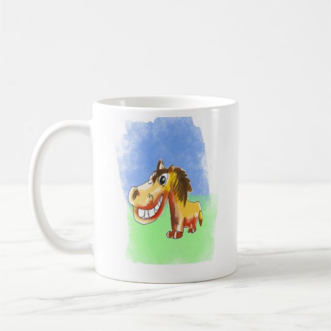 Laughing Horse Coffee Mug (Left)