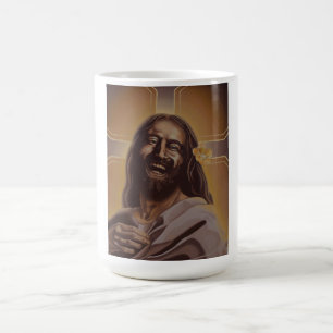 Laughing Jesus mug
