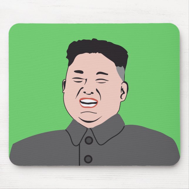 Laughing Kim Jong-un Mouse Pad (Front)