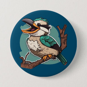 Laughing Kookaburra 7.5 Cm Round Badge