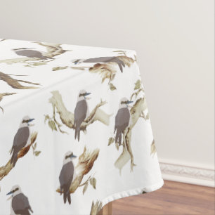 Laughing Kookaburra Australian Bird Eucalyptus Tablecloth