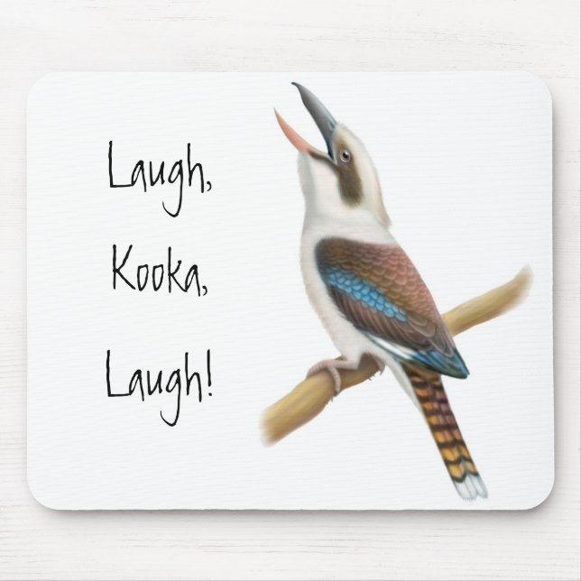Laughing Kookaburra Mousepad (Front)