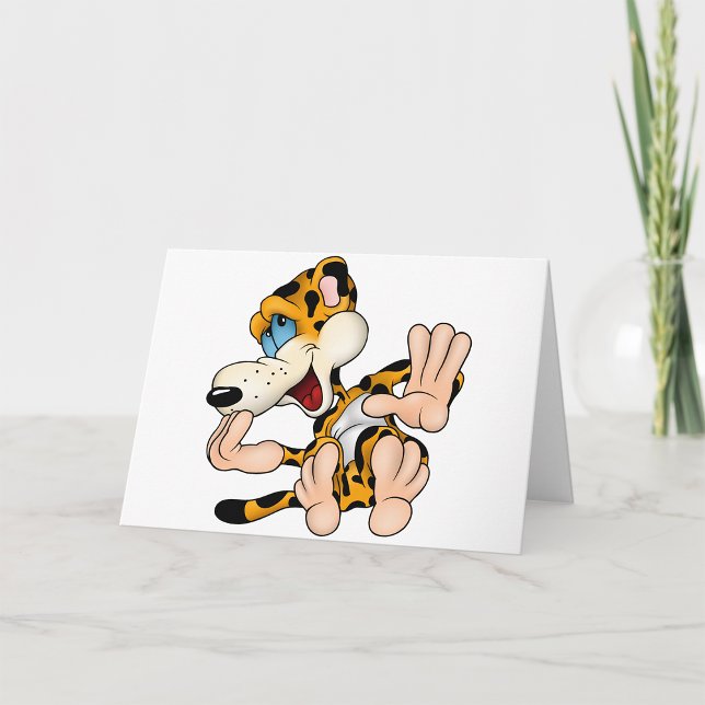 Laughing Leopard Greeting Cards (Creator Uploaded)