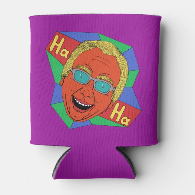 Laughing Man (Artist Self-Portrait)  Can Cooler (Front)