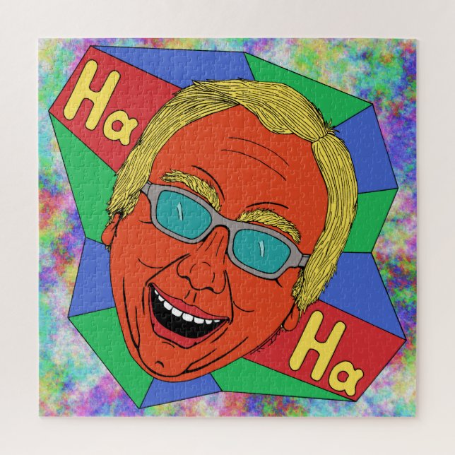 Laughing Man (Artist Self-Portrait)  Jigsaw Puzzle (Vertical)