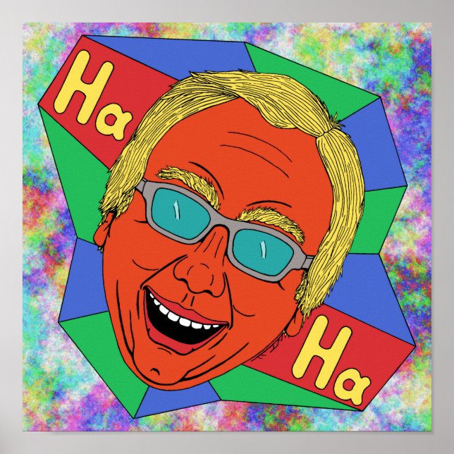 Laughing Man (Artist Self-Portrait)  Poster (Front)