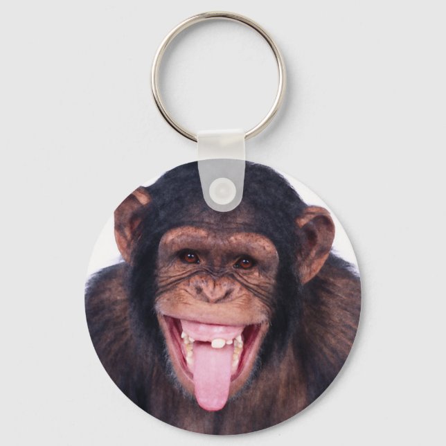 Laughing Monkey Key Ring (Front)