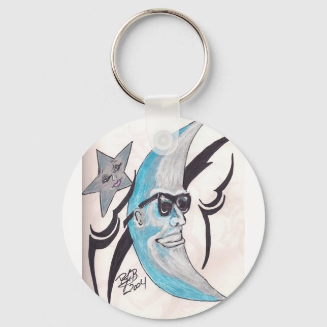 Laughing Moon Key Ring (Front)