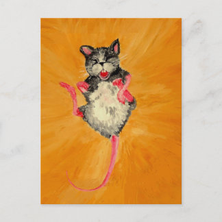 Laughing Mouse Postcard