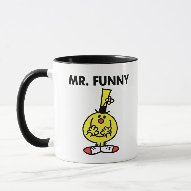 Laughing Mr. Funny With Flower Mug (Left)