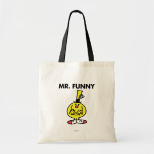 Laughing Mr. Funny With Flower Tote Bag