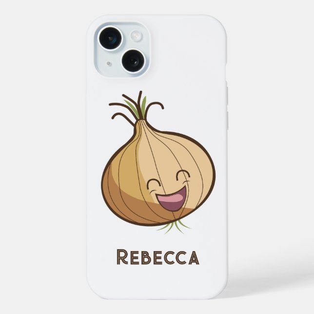 Laughing Onion Monogrammed iPhone Case (Back)