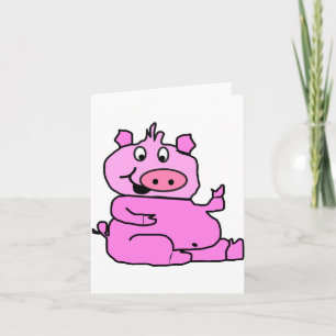 Laughing Pig Note Cards