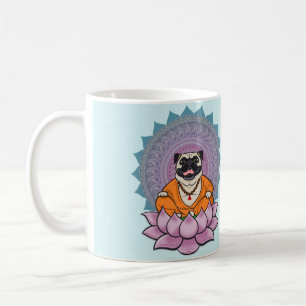 Laughing Pug Mandala Mug