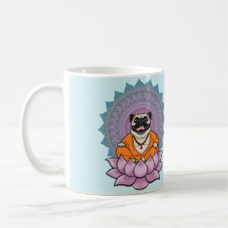 Laughing Pug Mandala Mug