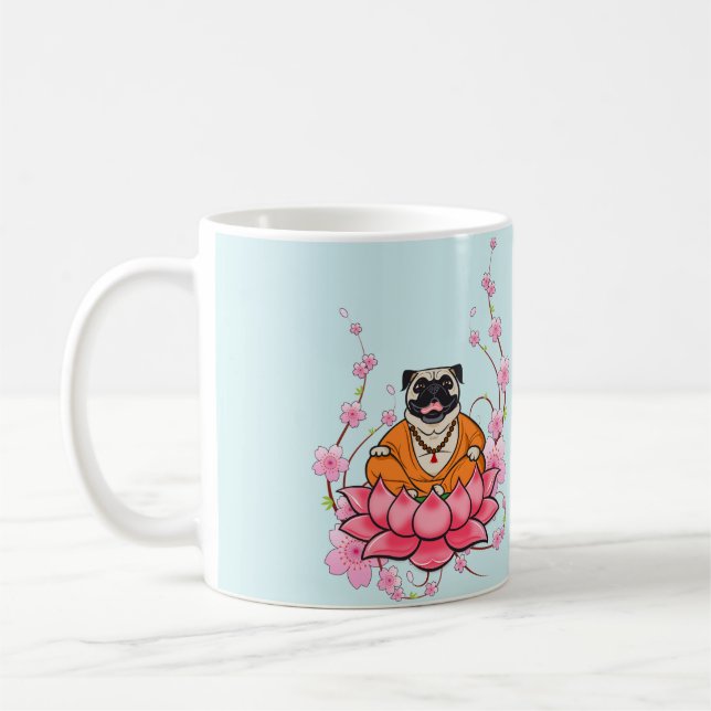 Laughing Pug Mug (Left)