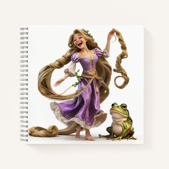 Laughing Rapunzel Notebook (Front)