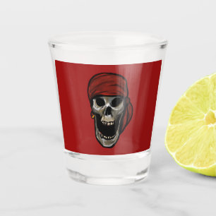 LAUGHING SKULL SHOT GLASS