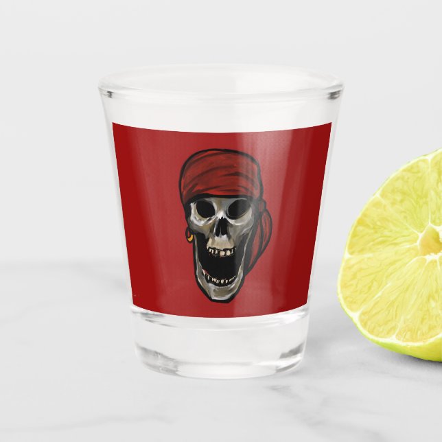 LAUGHING SKULL SHOT GLASS (Front)