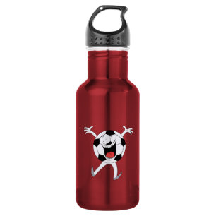 Laughing Soccer Ball Mascot 532 Ml Water Bottle