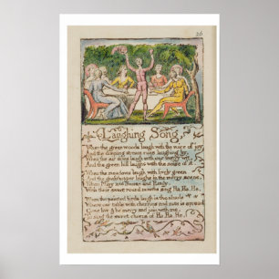'Laughing Song', plate 26 from 'Songs of Innocence Poster