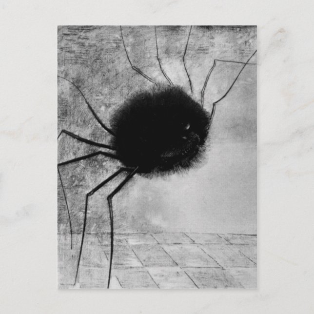 Laughing spider by Bertrand-Jean Redon Postcard (Front)