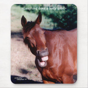 Laughing Standardbred Horse Mousepad