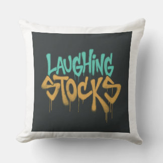 Laughing stocks cushion