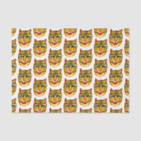 Laughing Tiger Watercolor Pattern