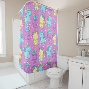 Laughing Unicorns Shower Curtain