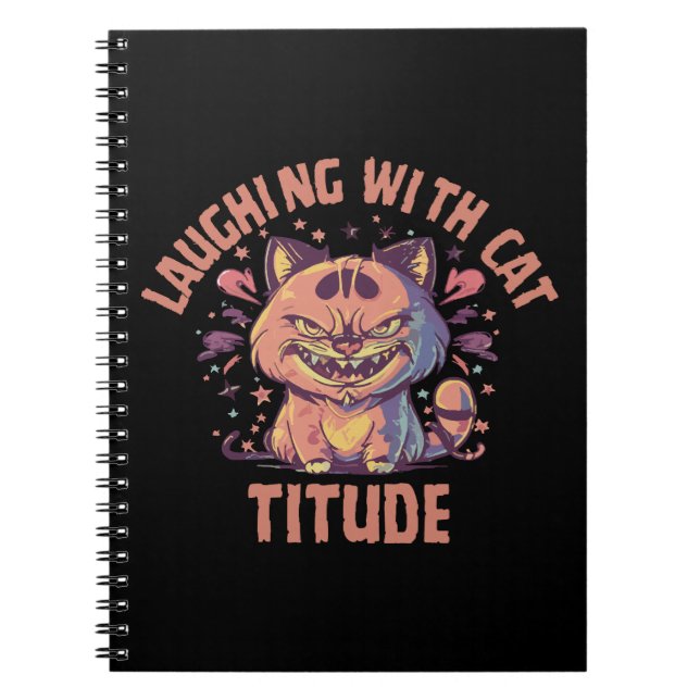 Laughing with Cat-titude Notebook (Front)