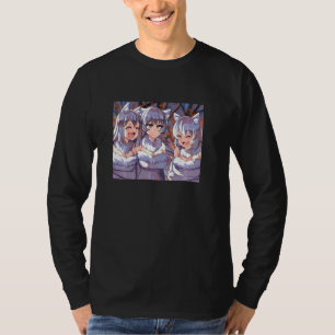 Laughing Wolves Meme Moe Anthropomorphism Version  T-Shirt